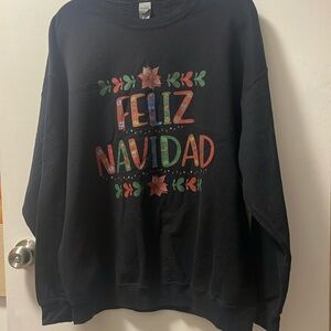 Gildan Feliz Navidad Sweatshirt XL
